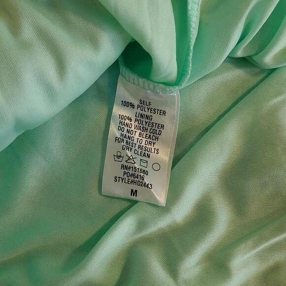 Storia Strapless Smocked Floral Midi Dress Mint Green Romantic Fairycore NEW M - Picture 8 of 9